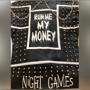 AZALEA WANG RUN ME MY MONEY STUDDED MOTO JACKET